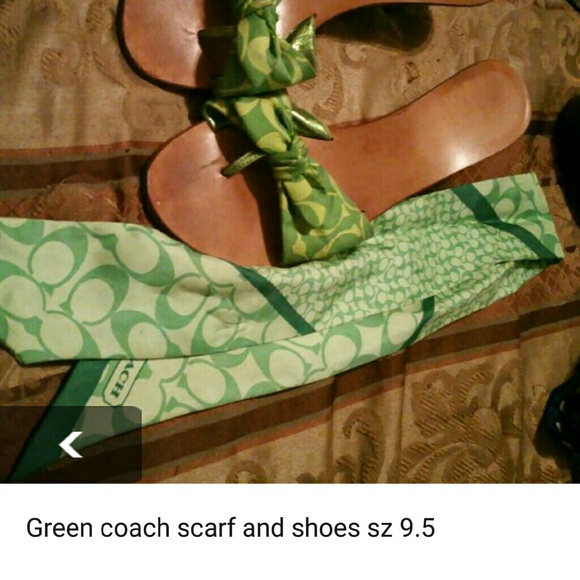 Coach shoes sz 9.5 / matching scarf