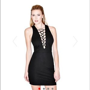 Lace up dress