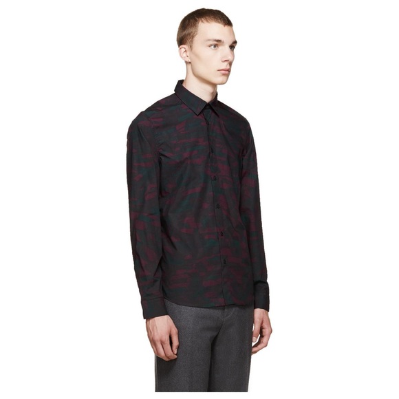 "Kenzo" Purple Abstract Shirt