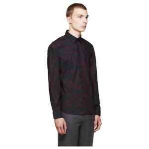 "Kenzo" Purple Abstract Shirt