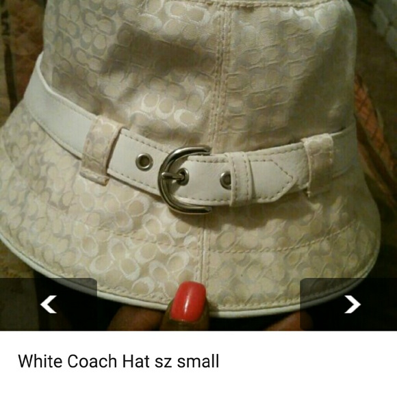 White Coach hat sz small
