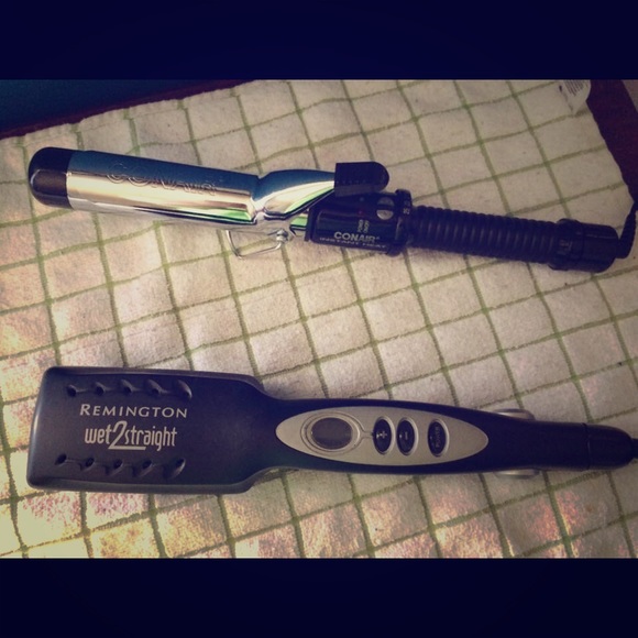 Flat iron and curly iron