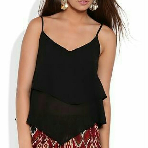 Tiered flowy Tank top v neck