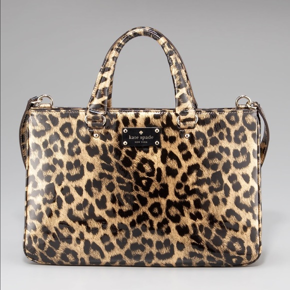 Kate Spade Beige Bretts leopard purse