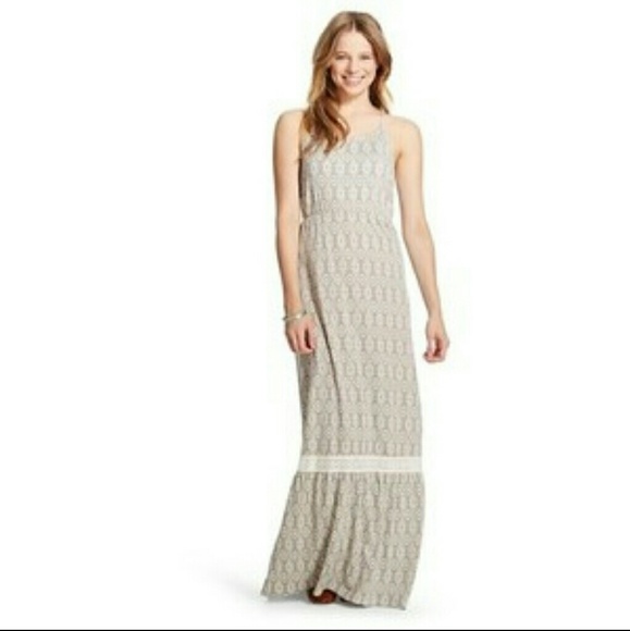 Mossimo Lace Back Maxi Dress
