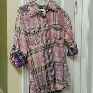 ROAR button up new without tags