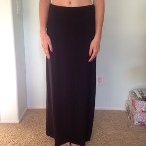 Black maxi skirt