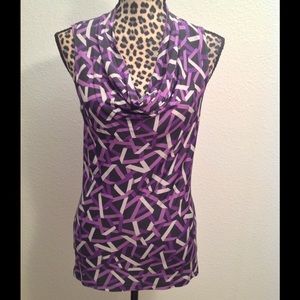 New York & Company Sleeveless Cowl Neck Top