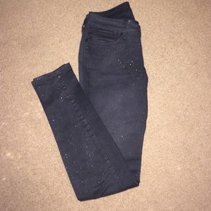 Pacsun "Bullhead Black" skinny glitter jeans