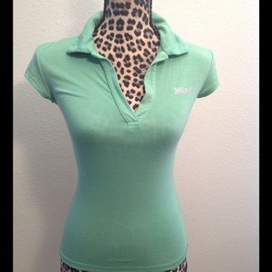 XOXO Collection Short-sleeve V-neck Polo