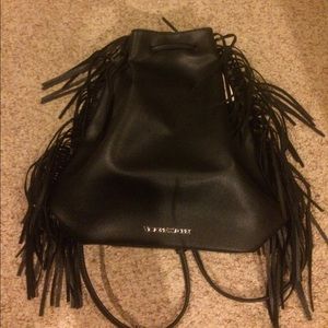 VS fringe drawstring backpack