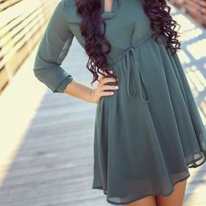 Army Green Dress