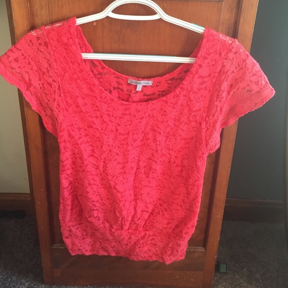 Orange/pink small Charlotte Russe top