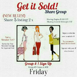 🚫 CLOSED 🚫 Friday 7/1 GET IT SOLD Share Group