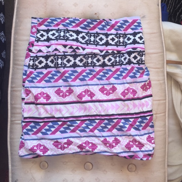 Tribal print pencil skirt