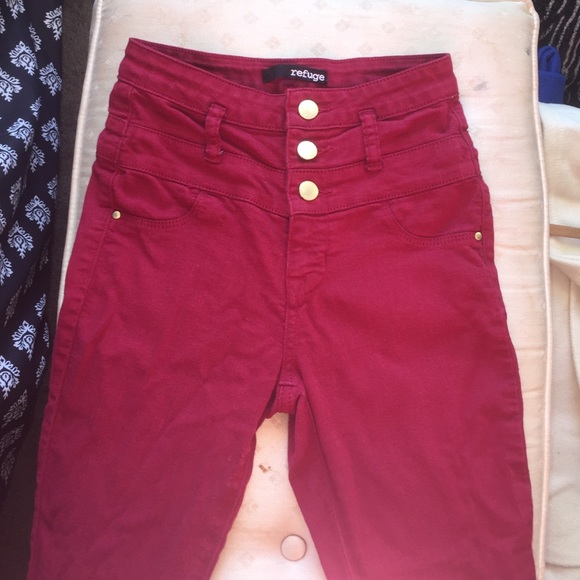 High waist super skinny pants