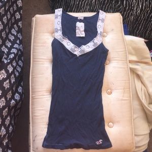 Dark blue Hollister top