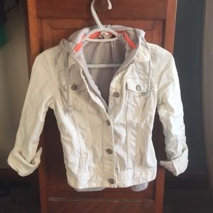 White jean jacket