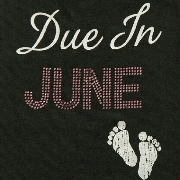 Maternity Tank Top - "Due in June" - Picture 4 of 4