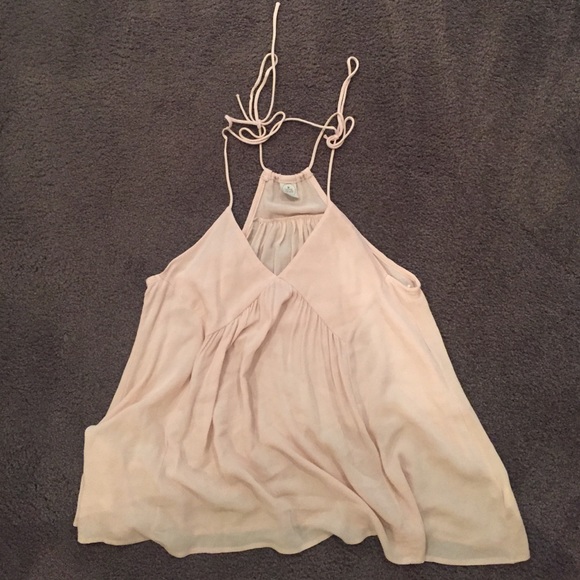 Light pink/taupe flowy tank top from Paper Crane