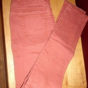 Burnt orange skinny jeans