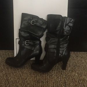 Black Heeled Boot