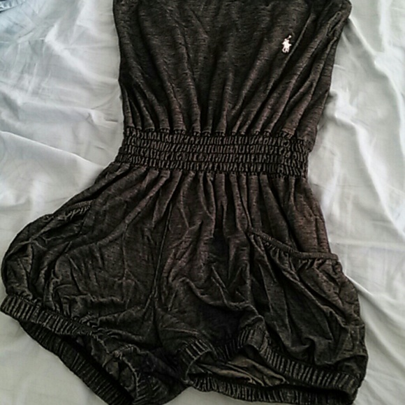 Black Jean romper