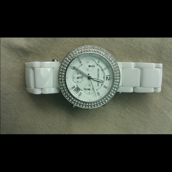 Michael Kors ceramic white watch