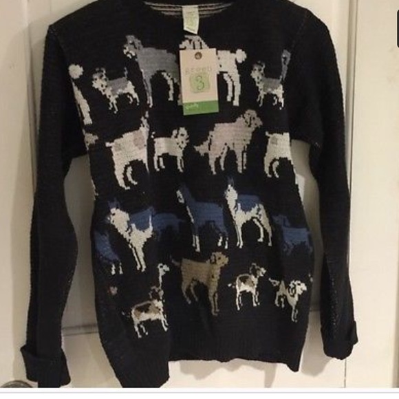 Modcloth intarsia dog park sweater Nwt - Picture 3 of 4