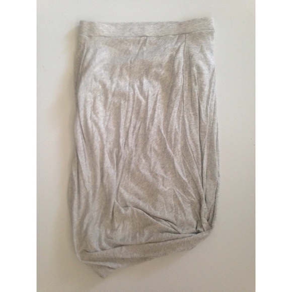 NEW Victoria's Secret - gray drape hem skirt XS