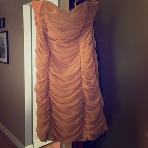 Blush strapless dress