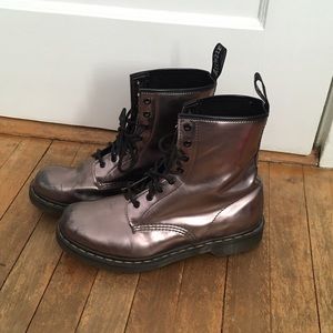 Metallic Doc Marten Boots