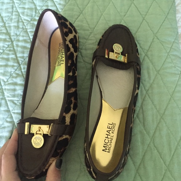 MICHAEL KORS leopard loafers