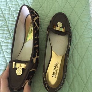 MICHAEL KORS leopard loafers