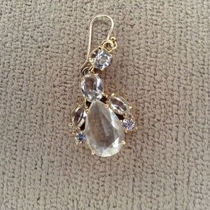 Gold & crystal vintage single earring.