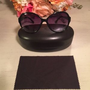 Michael Kors black round sunglasses