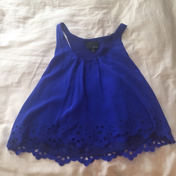 Greylin indigo crop top!