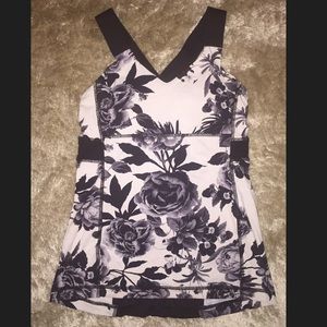 Lululemon Push UR Limits tank, brisk bloom, 8