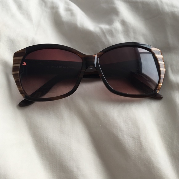 Brown Oscar de la Renta Sunglasses
