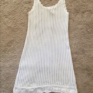 Crochet dress tank cover up