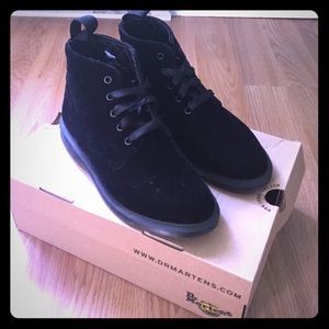 Dr. Martens Lana Velvet boots with ribbon laces