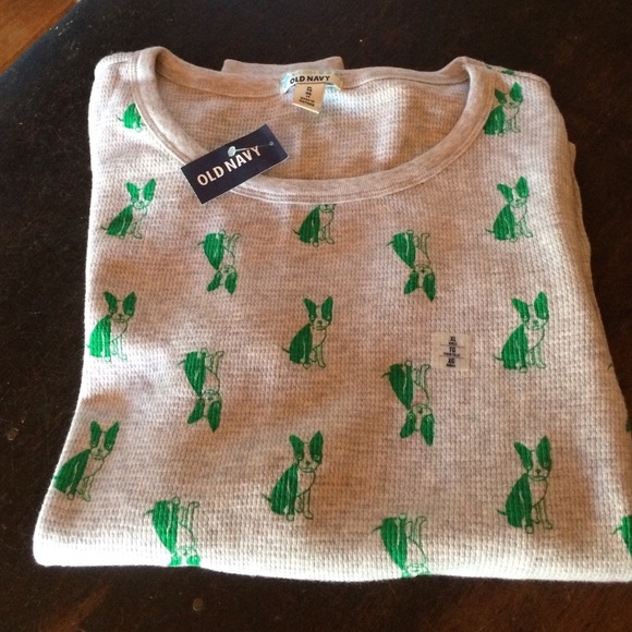 Long Sleeve Light Thermal Old Navy Dog Shirt - NWT