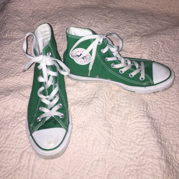 Converse All Stars In Kelly Green