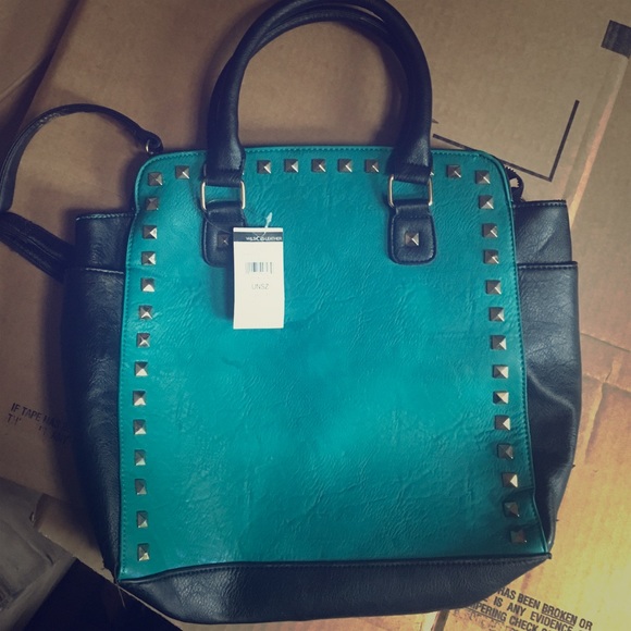 Black rivet purse