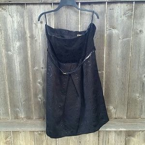 Strapless cocktail dress