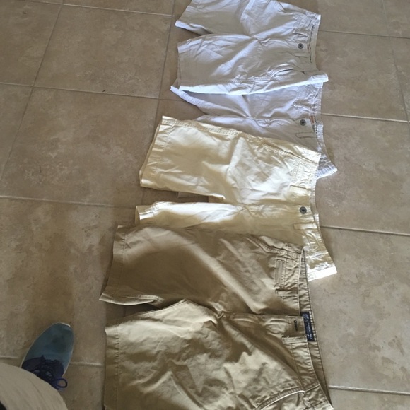 Lot of American eagle 32 longer length khakis