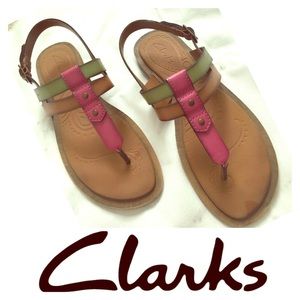 Multicolor leather sling back  sandal
