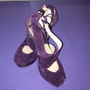 Michael Kors Purple Suede Stilettos Size 8.5 US