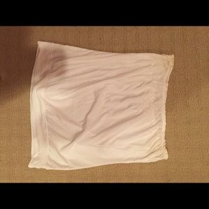 White Abercrombie and Fitch strapless top