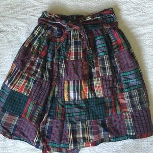 Marc Jacobs - wrap skirt in patch work plaid